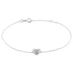 Bracelet Dann Or Blanc Oxyde De Zirconium