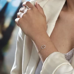 Bracelet Darell Or Jaune Oxyde De Zirconium