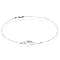 Bracelet Delphine Or Blanc Diamant