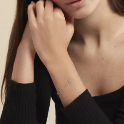 Bracelet Dennis Or Blanc Topaze