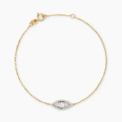 Bracelet Desiderio Or Jaune Oxyde De Zirconium