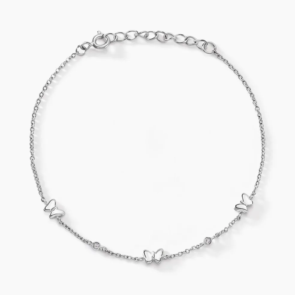 Bracelet Diep Argent Blanc Oxyde De Zirconium