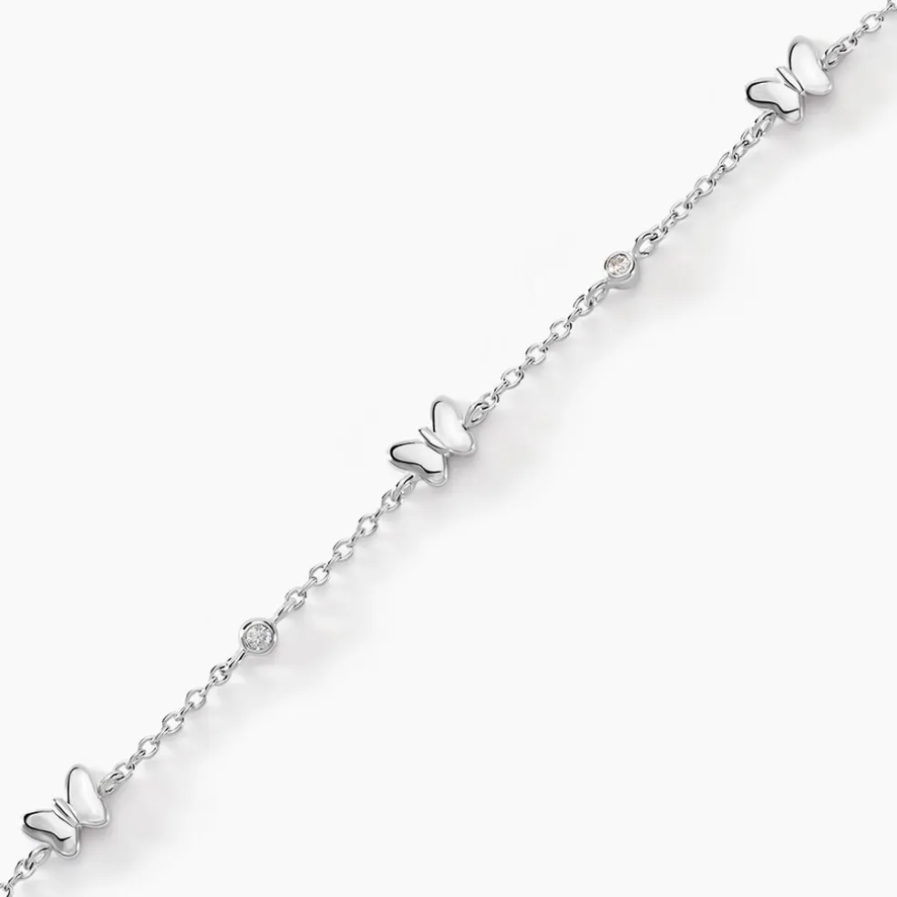 Bracelet Diep Argent Blanc Oxyde De Zirconium