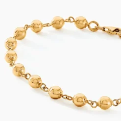 Bracelet Diona Diona Maille Boule Or Jaune
