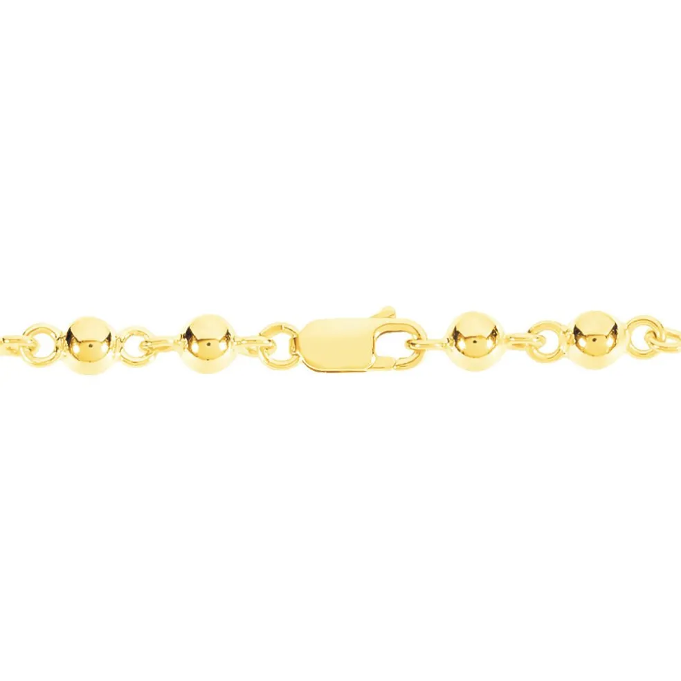 Bracelet Diona Maille Boule Or Jaune