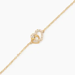 Bracelet Donaldina Or Jaune Oxyde De Zirconium