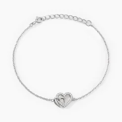 Bracelet Donatiane Argent Blanc Oxyde De Zirconium