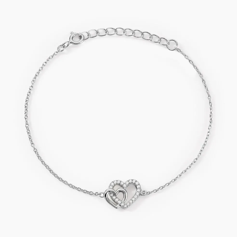 Bracelet Donatiane Argent Blanc Oxyde De Zirconium