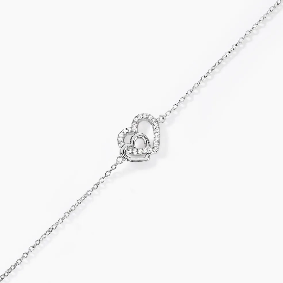 Bracelet Donatiane Argent Blanc Oxyde De Zirconium