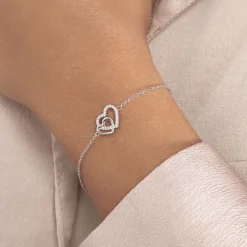 Bracelet Donatiane Argent Blanc Oxyde De Zirconium