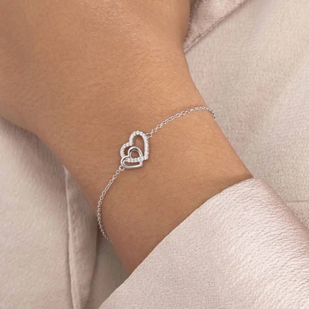 Bracelet Donatiane Argent Blanc Oxyde De Zirconium