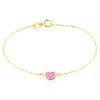 Bracelet Dulcie Coeur Or Jaune Nacre