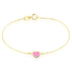 Bracelet Dulcie Coeur Or Jaune Nacre