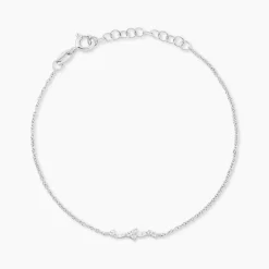 Bracelet Eclat d'Aurore Argent Blanc Oxyde De Zirconium