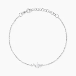 Bracelet Eclat d'Aurore Argent Blanc Oxyde De Zirconium