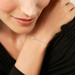 Bracelet Eclat d'Aurore Argent Blanc Oxyde De Zirconium