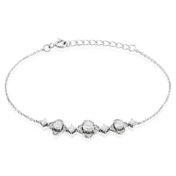 Bracelet Edyta Argent Blanc Oxyde De Zirconium