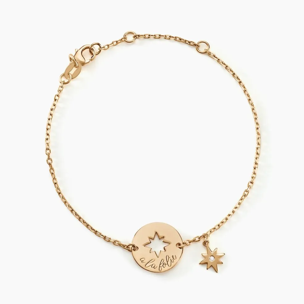 Bracelet Edythe Plaqué Or Jaune Oxyde De Zirconium