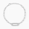 Bracelet Egerie Argent Blanc