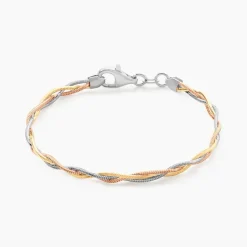 Bracelet Eira Argent Tricolore