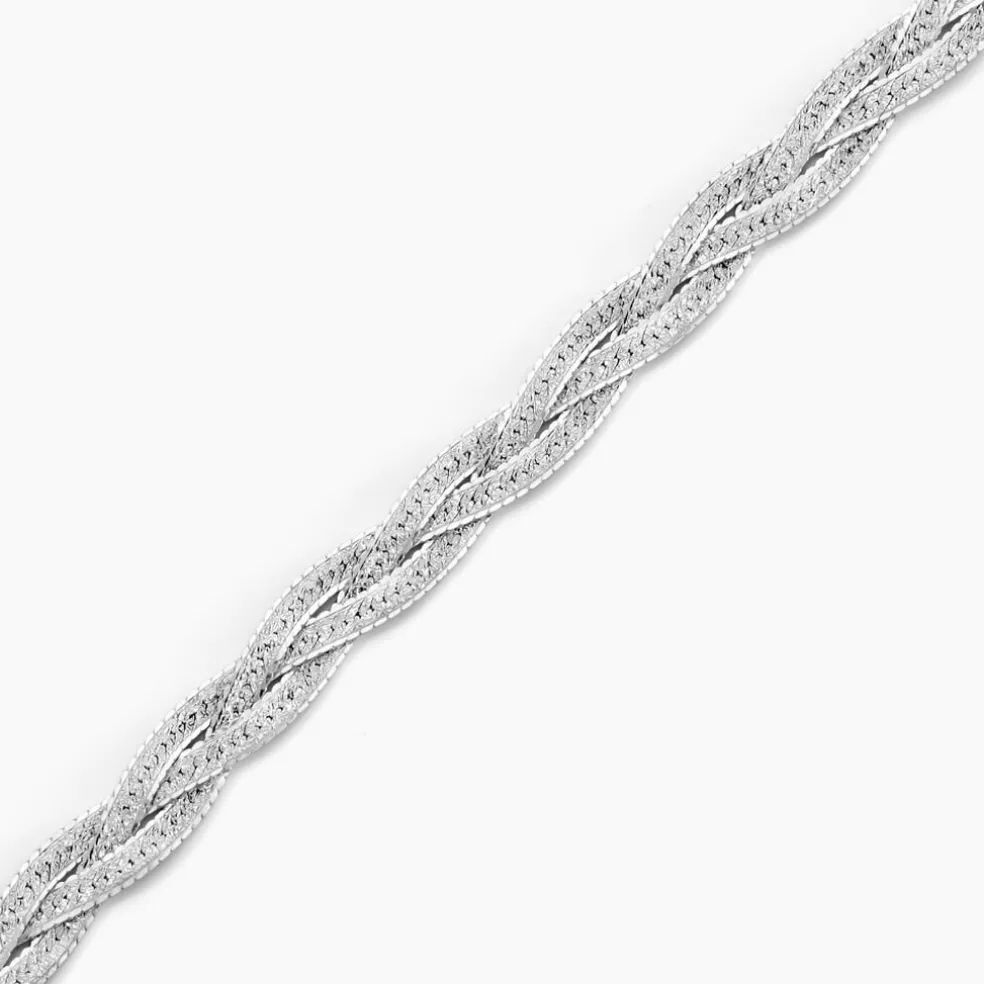Bracelet Elae Argent Blanc