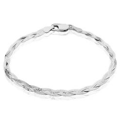 Bracelet Elae Argent Blanc