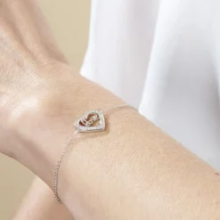 Bracelet Elansa Argent Blanc Oxyde De Zirconium