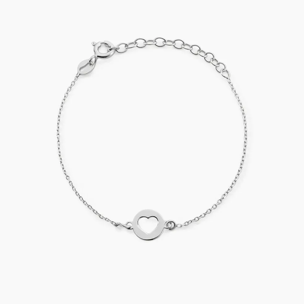 Bracelet Elenza Argent Blanc