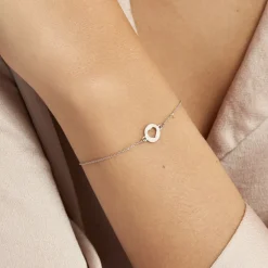 Bracelet Elenza Argent Blanc