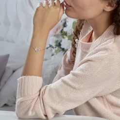 Bracelet Elinia Argent Blanc Oxyde De Zirconium
