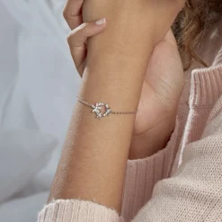 Bracelet Elinia Argent Blanc Oxyde De Zirconium