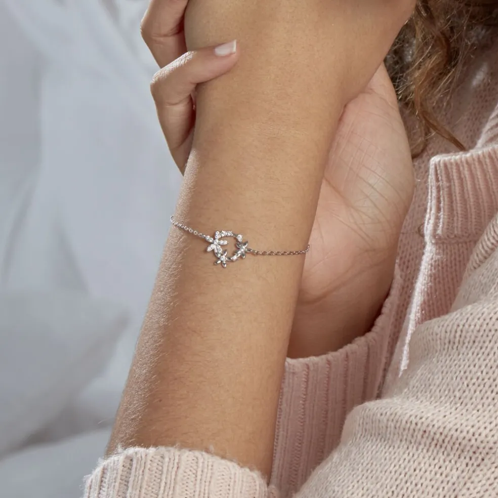 Bracelet Elinia Argent Blanc Oxyde De Zirconium