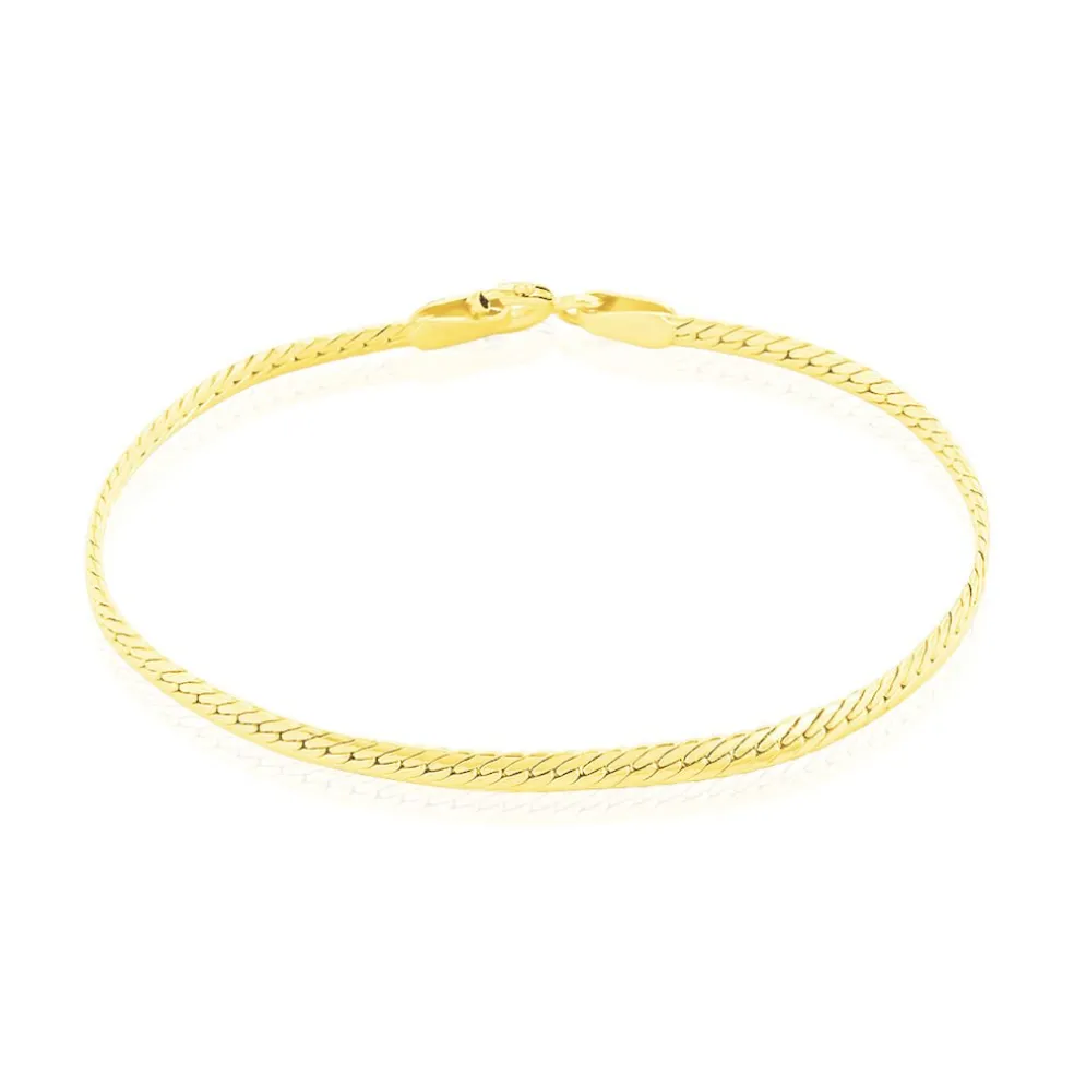 Bracelet Elnora Maille Anglaise Or Jaune