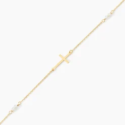 Bracelet Elsabeth Or Jaune Perle De Culture