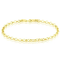 Bracelet Elviaae Maille Jaseron Or Jaune