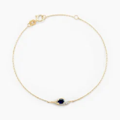 Bracelet Emotion Or Jaune Saphir Diamant