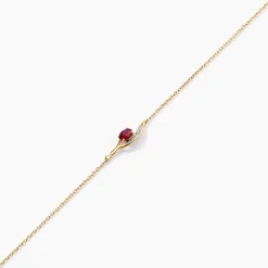 Bracelet Emotion Or Jaune Rubis Diamant
