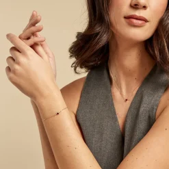 Bracelet Emotion Or Jaune Rubis Diamant