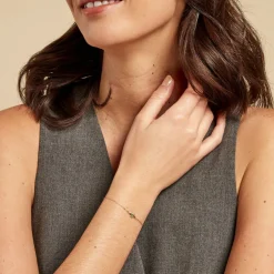 Bracelet Emotion Or Jaune Emeraude Diamant