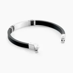 Bracelet Eric Acier Blanc Pierre De Synthese