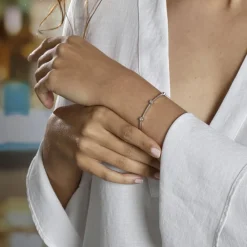 Bracelet Eshan Argent Blanc Oxyde De Zirconium