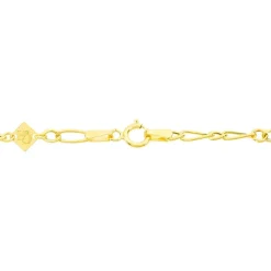 Bracelet Esma Maille Alternee 1/3 Or Jaune