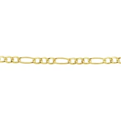 Bracelet Esma Maille Alternee 1/3 Or Jaune