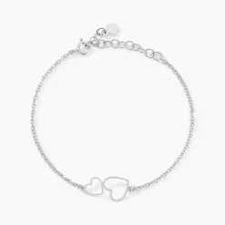 Bracelet Estina Argent Blanc