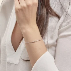 Bracelet Eucleia Argent Blanc