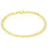 Bracelet Eunice Or Jaune Maille Marine