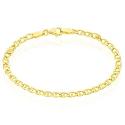 Bracelet Eunice Or Jaune Maille Marine