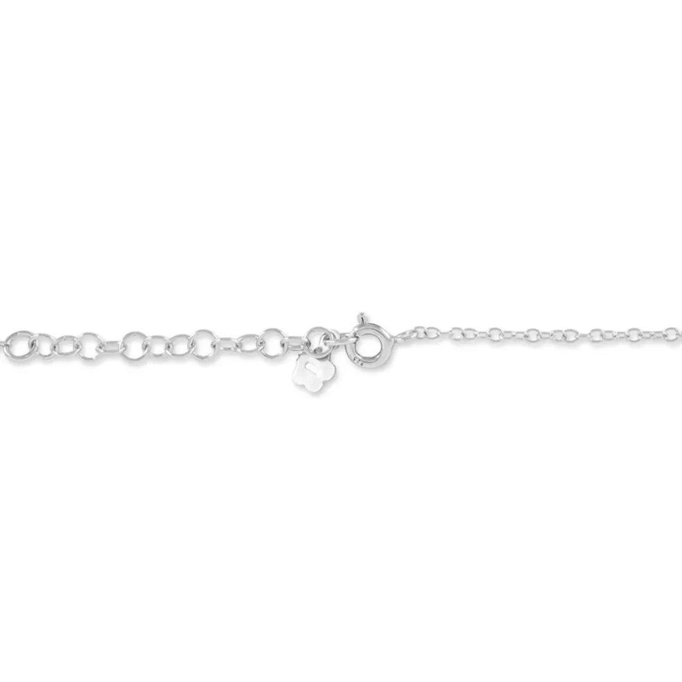 Bracelet Evren Argent Blanc Pierre De Synthese
