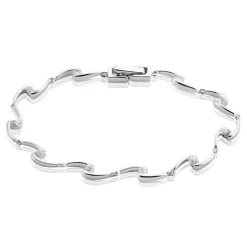 Bracelet Ezia Argent Blanc Oxyde De Zirconium