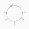 Bracelet Fabia Argent Blanc